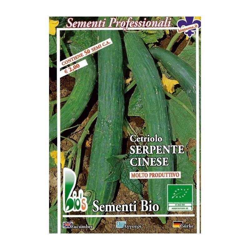 pepino serpiente china (semillas ecolÃ³gicas)
