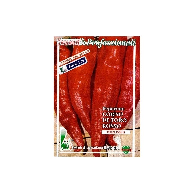 pimiento rojo cuerno de toro (semillas ecolÃ³gicas)