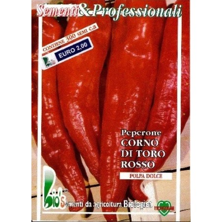 pimiento rojo cuerno de toro (semillas ecolÃ³gicas)