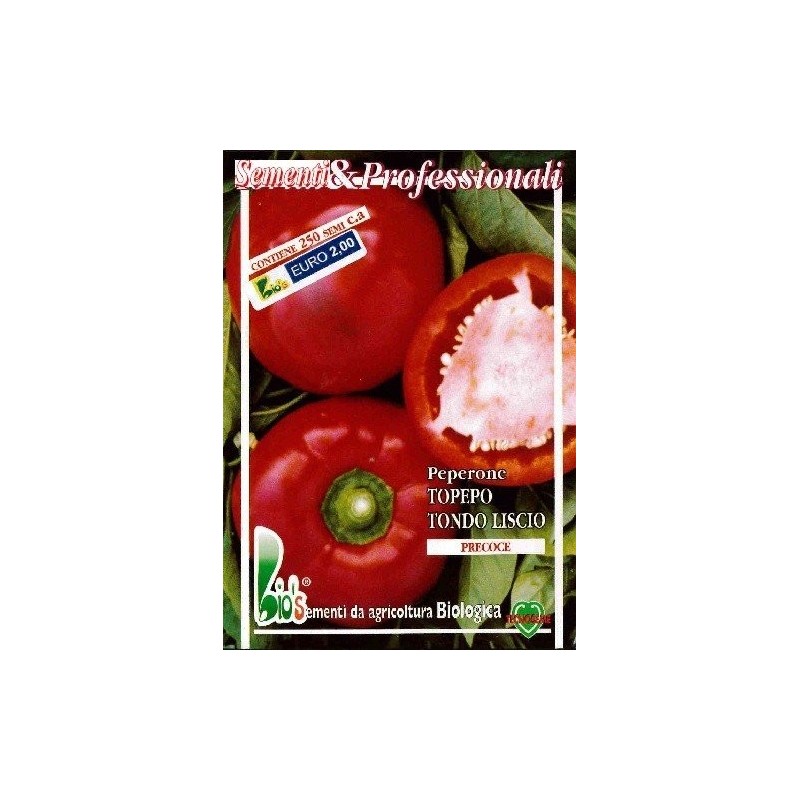 pimiento topepo redondo liso (semillas ecolÃ³gicas)