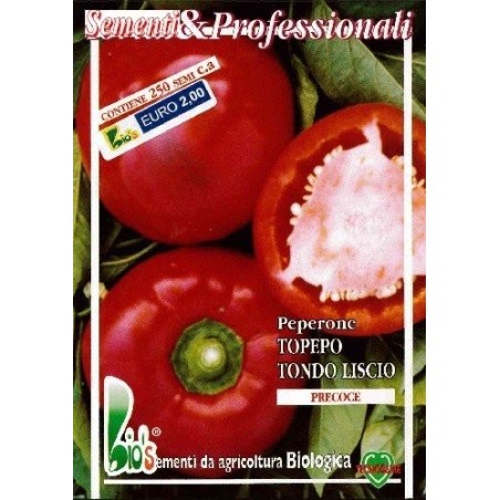 pimiento topepo redondo liso (semillas ecolÃ³gicas)