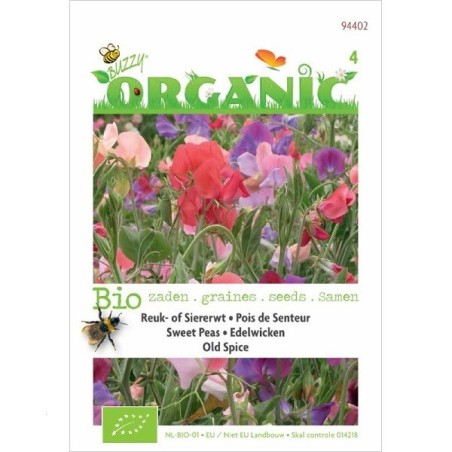 guisante de olor painted lady  (Lathyrus odoratus) semillas ecolÃ³gicas