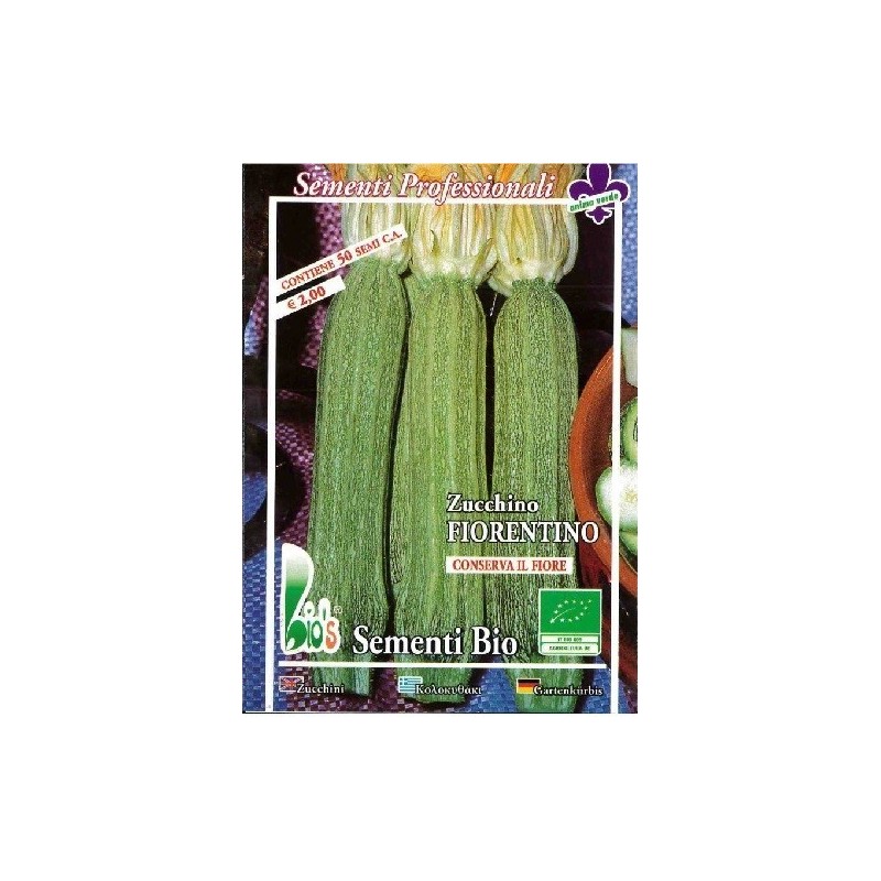 calabacin largo fiorentino - semillas ecologicas