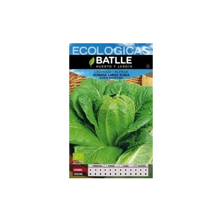 semillas de lechuga romana larga rubia