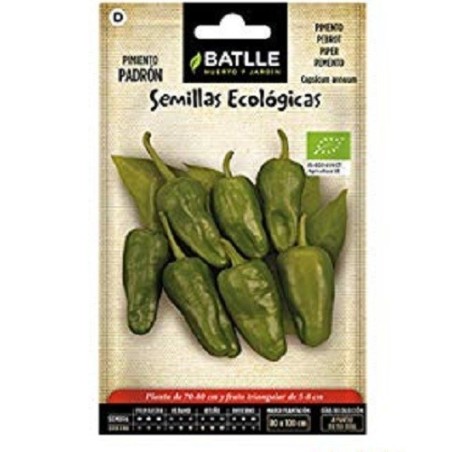 pimiento de PadrÃ³n - semillas ecolÃ³gicas