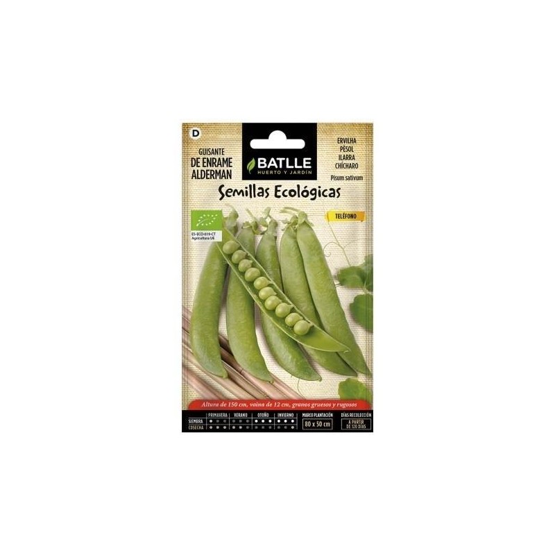 guisante alderman - semillas ecologicas batlle