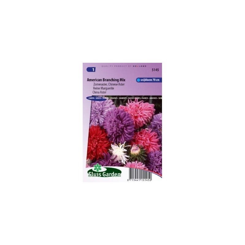 aster de la China mezcla para ramos (Callistephus chinensis)