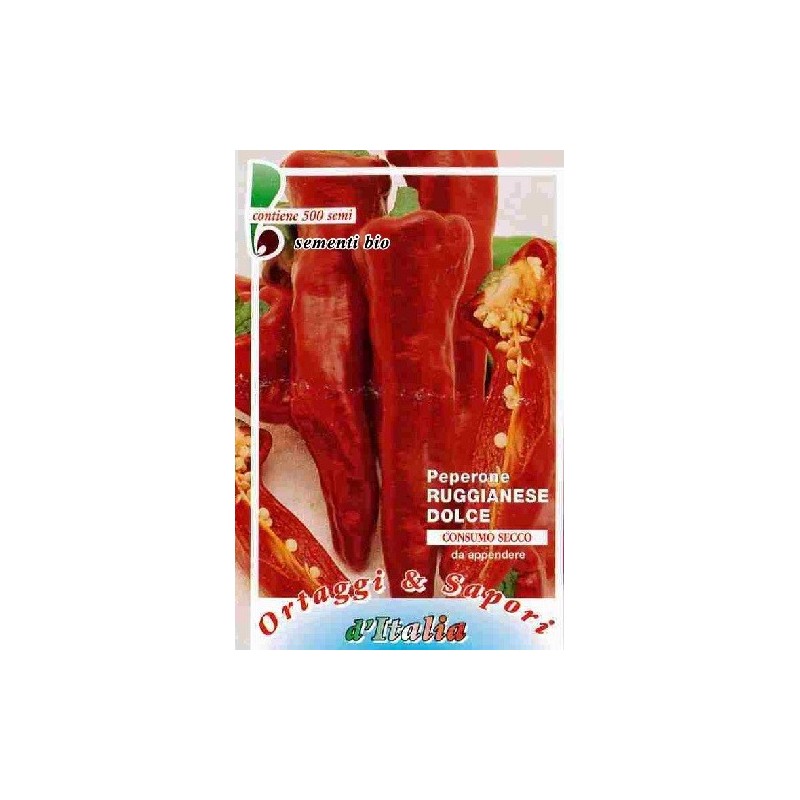 pimiento slonovo uvo (ruggianese) semillas ecolÃ³gicas
