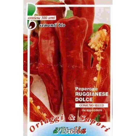 pimiento slonovo uvo (ruggianese) semillas ecolÃ³gicas