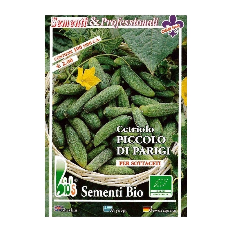 pepino pequeÃ±o de Paris - semillas ecologicas