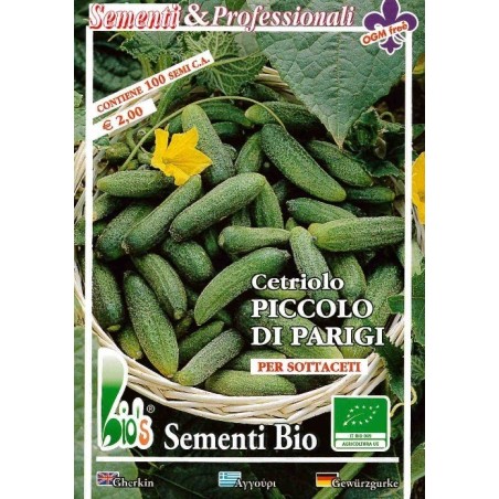 pepino pequeÃ±o de Paris - semillas ecologicas